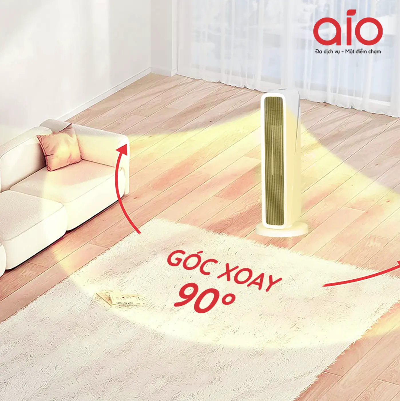 Quạt sưởi gốm AIO — ảnh 3