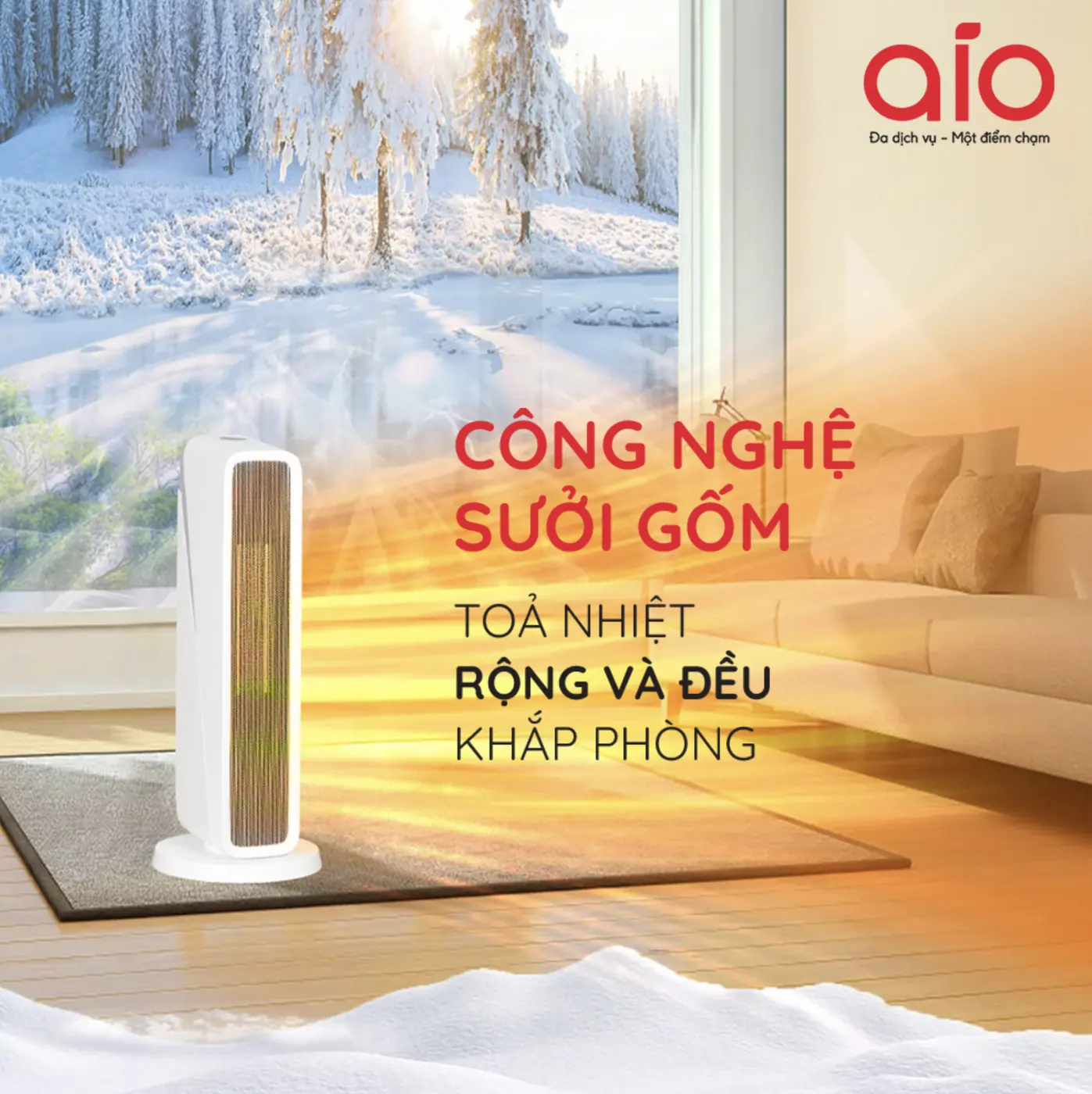 Quạt sưởi gốm AIO — ảnh 2