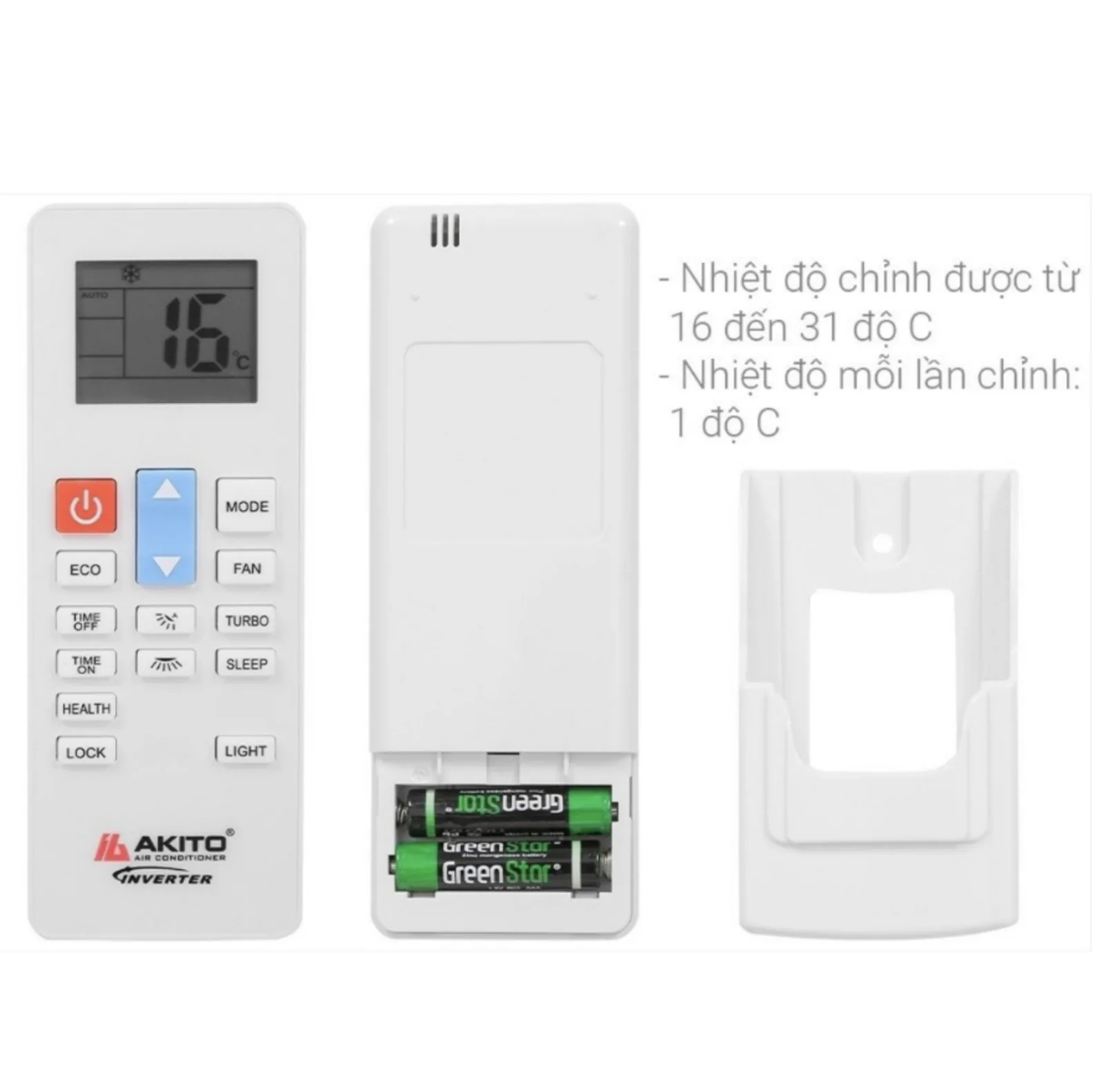 Điều hòa Akito 1 chiều, thường - 12000 BTU (1.5hp) -C12O — ảnh 2